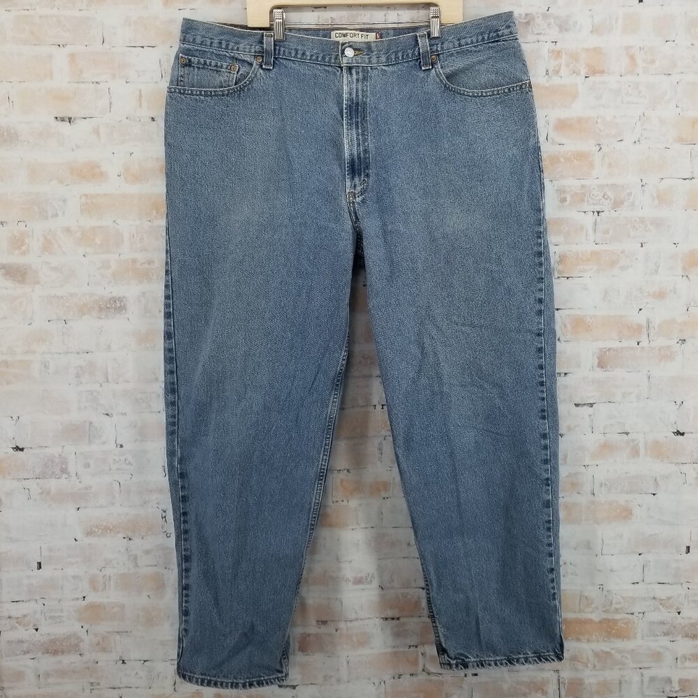 Vintage Levi's 560 Comfort Fit Light Wash Denim Jeans Men's 44 x 32 (31) Y2K 90s